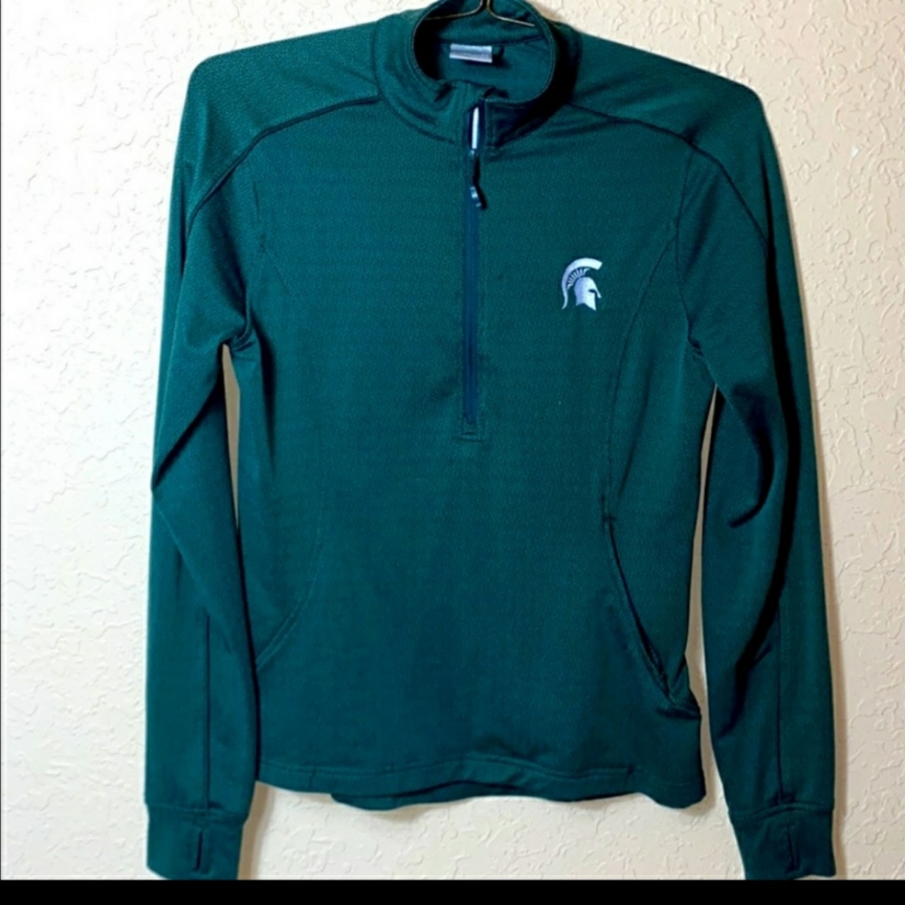 Michigan State Fleece jacket pull over- Levelwear size Small